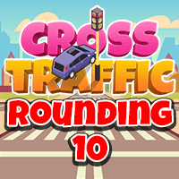 Cross Traffic Rounding 10 Icon