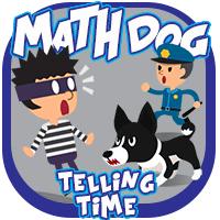 Math Dog Telling Time