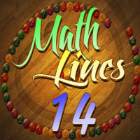 Math Lines Make 14 Icon