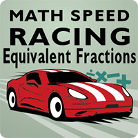 Math Speed Racing Equivalent Fractions icon
