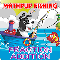MathPup Fishing Fraction Addition