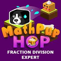 MathPup Hop Fraction Division Expert