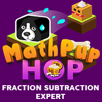 MathPup Hop Fraction Subtraction Expert